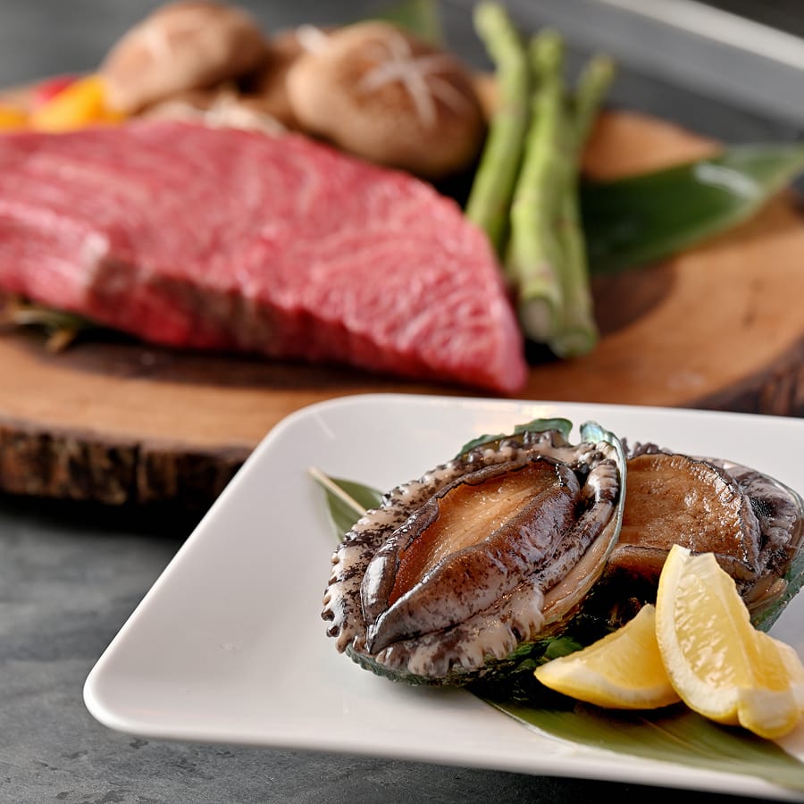 活き〆伊勢海老と特選A5黒毛和牛コース