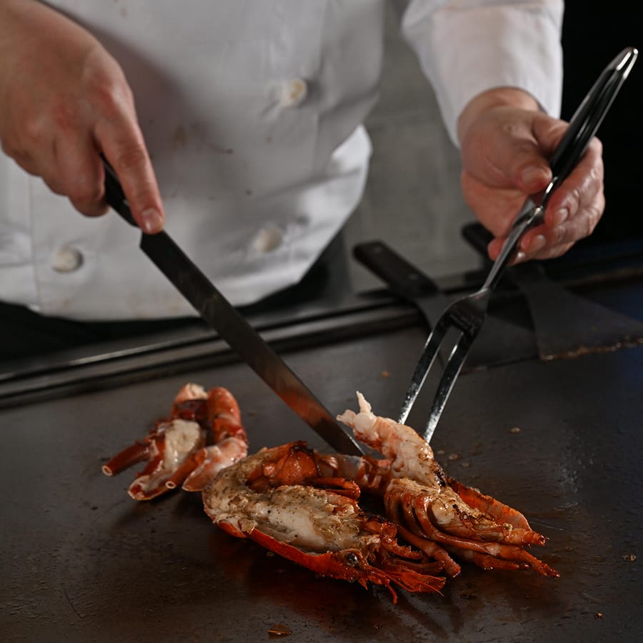 活き〆伊勢海老と特選A5黒毛和牛コース